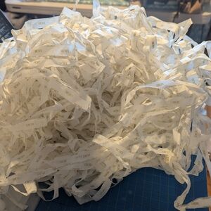 Dior Cream Shredded Paper
